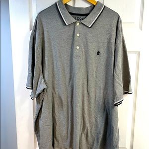 Izod polo shirt big man’s size 3XL gray like new